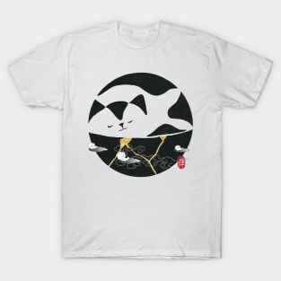 Zen Cat Kintsugi T-Shirt